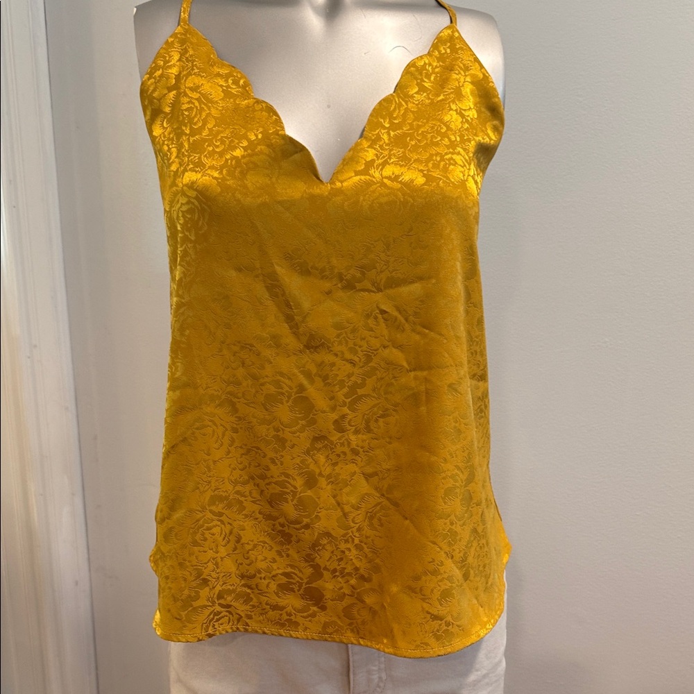 Socialite Mustard Lace Camisole